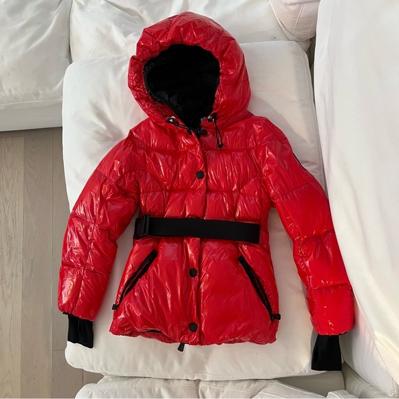RARE Authentic Moncler Grenoble Fenis red apres ski parka jacket 0 - Picture 2 of 13